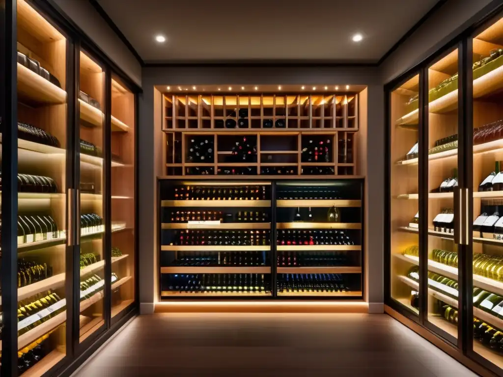 Bodega moderna con vinos exquisitos Diversificación inversiones vinos licores: Bodega moderna con exquisita selección de vinos y licores