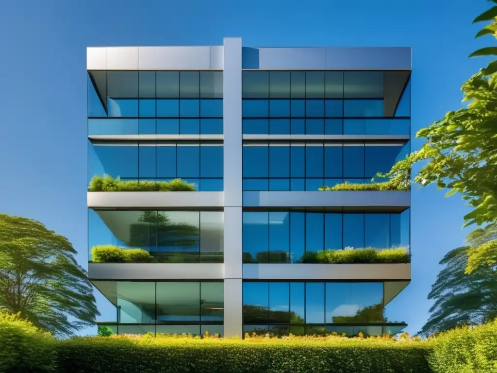 Edificio de oficinas moderno y sofisticado Edificio moderno con estrategias avanzadas para REITs rentables