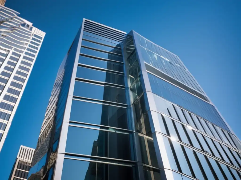Edificio de oficinas de lujo en distrito financiero Edificio de oficinas moderno y lujoso en distrito financiero - Inversiones pasivas REITs libertad financiera