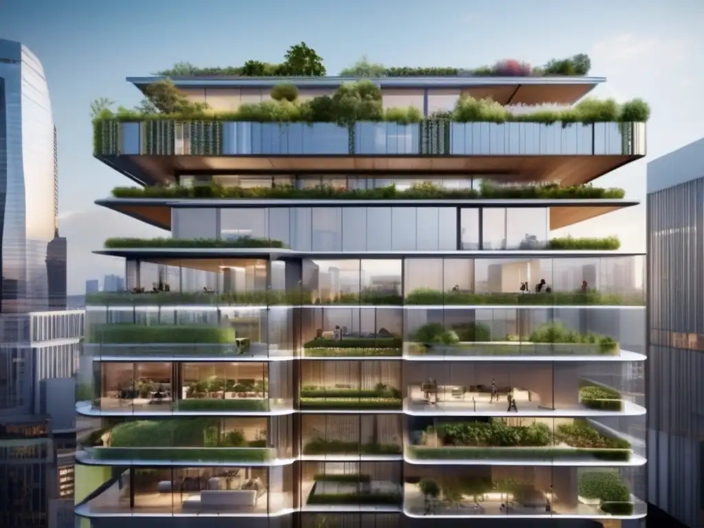 Edificio sostenible en ciudad moderna Edificio sostenible en ciudad: inversiones inmobiliarias sostenibles