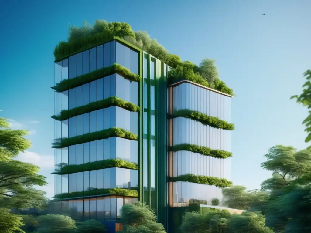 Edificio verde moderno y sostenible Edificio verde moderno: bonos verdes