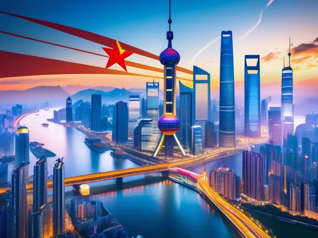 Impacto económico de China en mercados internacionales Efecto dominó economía China mercados internacionales: imagen detallada de la impactante influencia económica de China en mercados globales