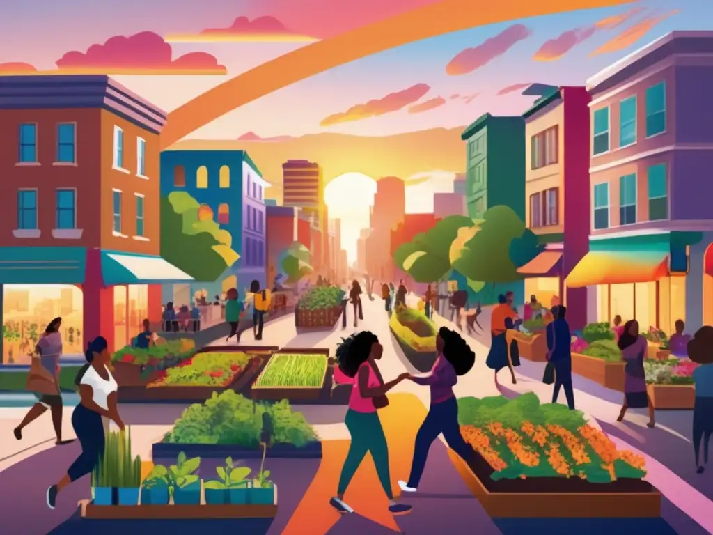 Ciudad con diversidad y actividades sociales Empresas de impacto social generando cambio positivo