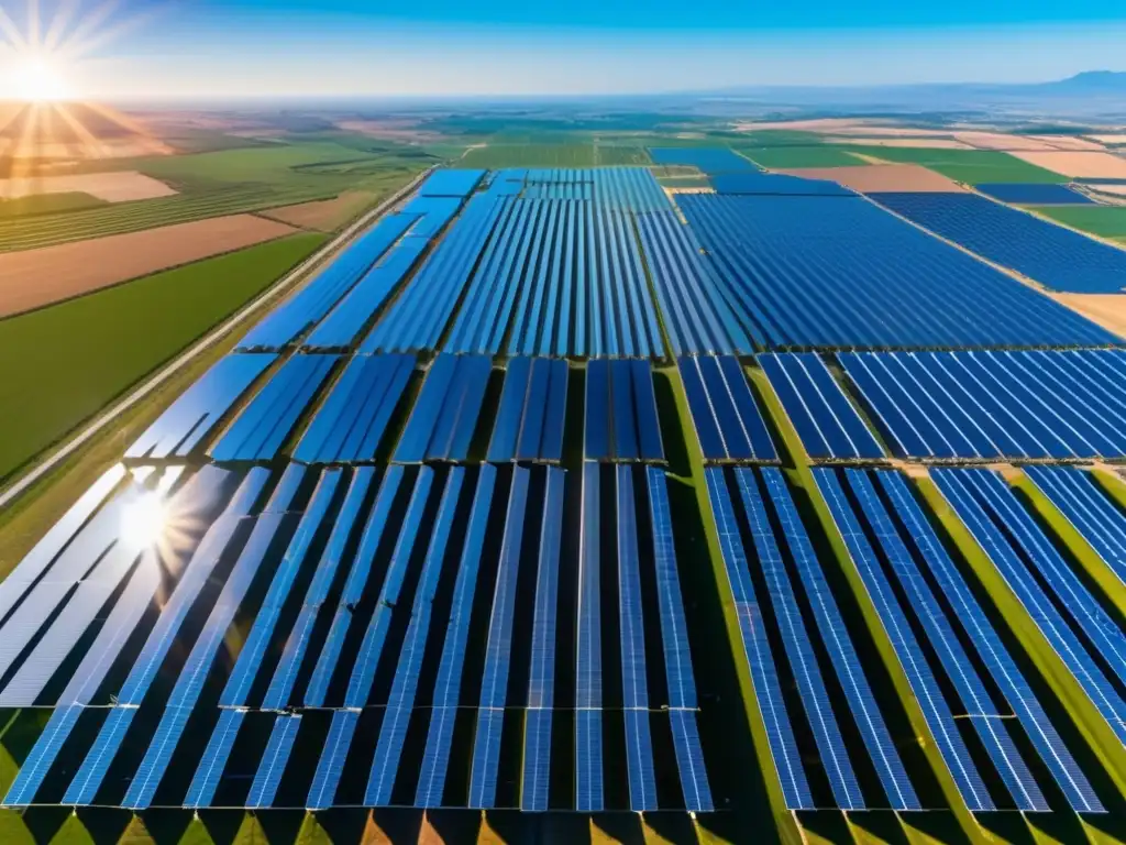 Potencial de la energía solar Energía solar: Acciones prometedoras en imagen 8k