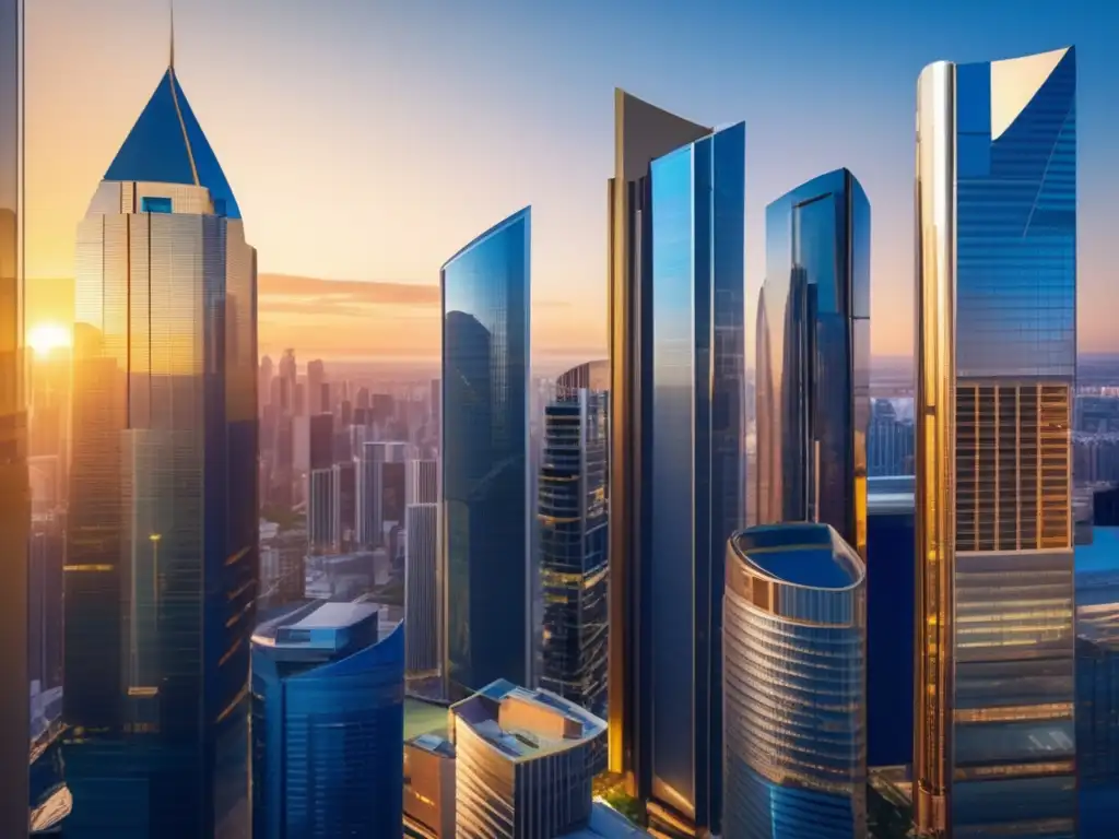 Skyline urbano con REITs diversificados Invertir en REITs: Errores comunes (110 caracteres)