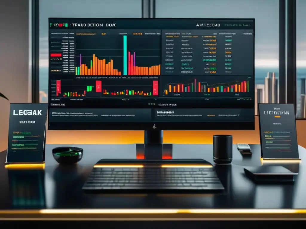 Escritorio de trading de mármol negro con libros de análisis técnico Escritorio de trading de mármol negro con libros de análisis técnico meticulosamente organizados y gadgets de alta tecnología