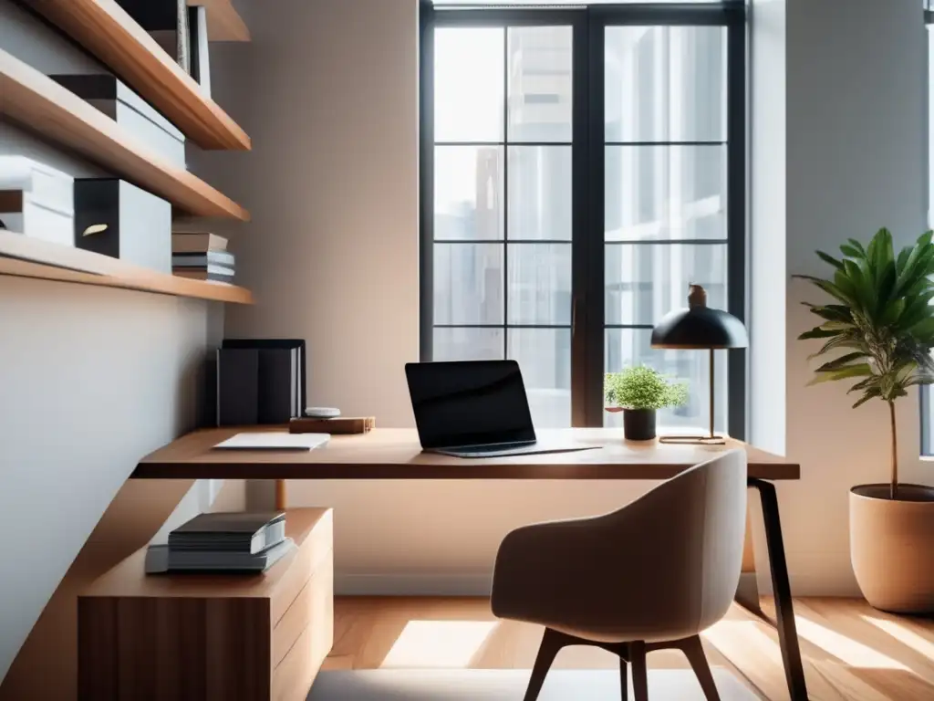 Espacio de trabajo moderno y organizado Espacio de trabajo moderno y organizado con enfoque en mejorar gestión del tiempo para inversores