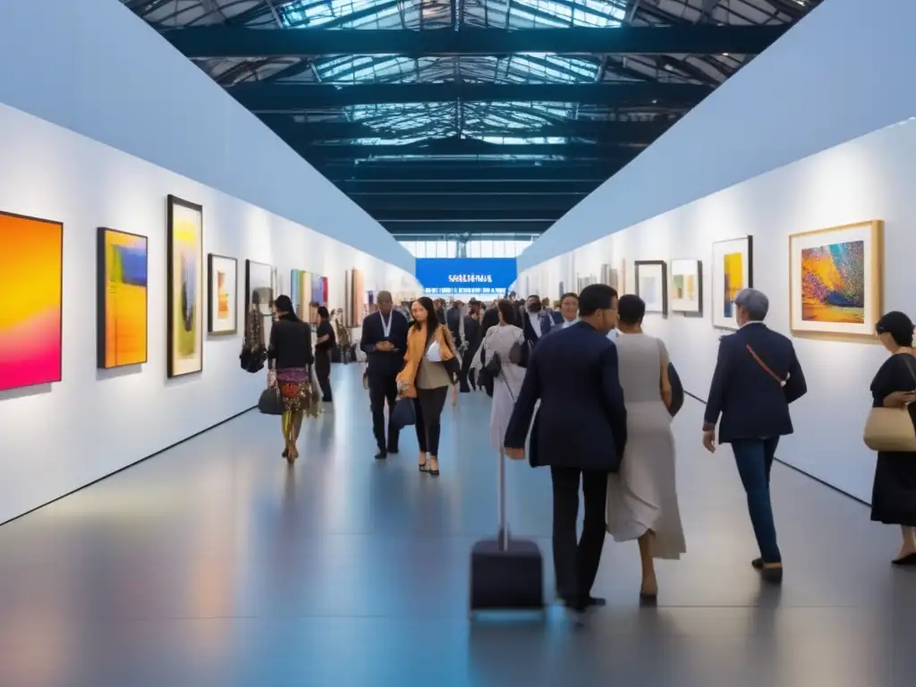 Feria de arte internacional vibrante y dinámica Estrategia inversión ferias arte internacionales: vibrante y dinámica feria internacional de arte con stands impecables y obras cautivadoras