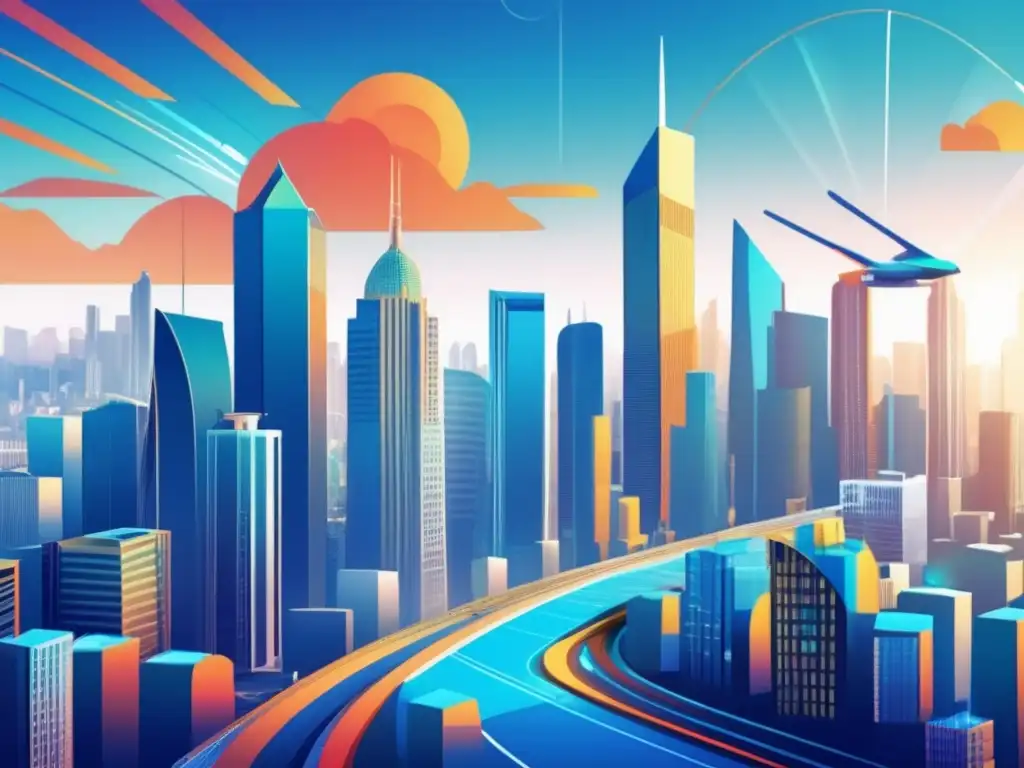 Estrategias de cosecha de pérdidas fiscales Estrategias de cosecha de pérdidas fiscales efectivas en un paisaje financiero futurista con gráficos iluminados y un inversor analizando datos