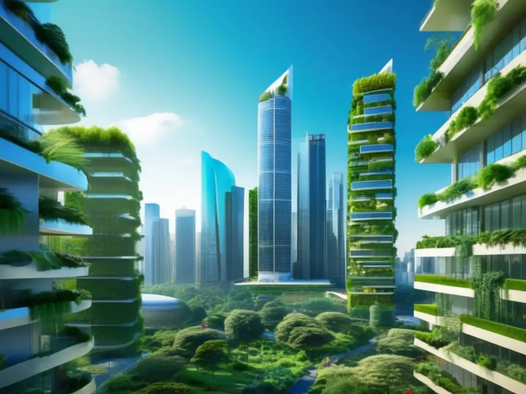 Futuro verde y sostenible Estrategias de inversión con bonos verdes en una ciudad sostenible y moderna