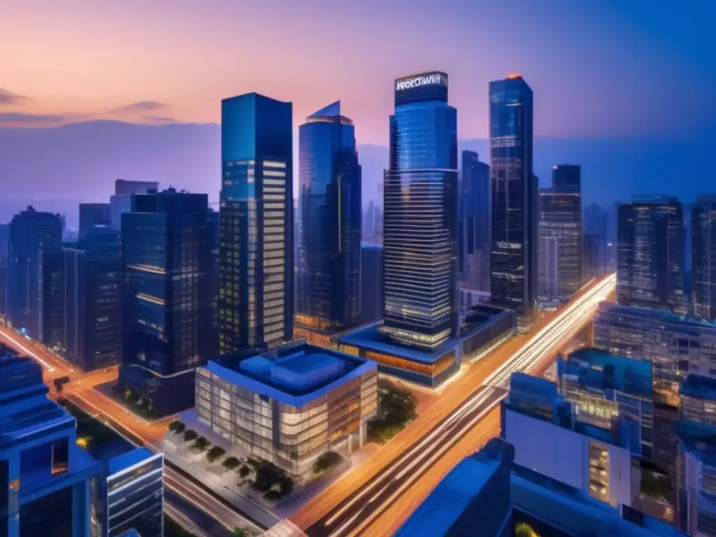 Ciudad moderna al atardecer: inversión inmobiliaria Estrategias de inversión inmobiliaria a largo plazo en moderna ciudad al atardecer