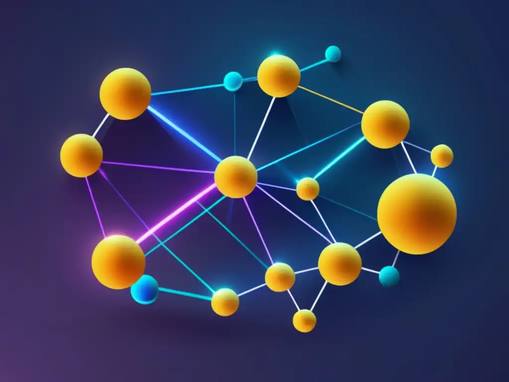 Estrategias avanzadas de staking para inversores Estrategias de Staking para Inversores Experimentados: Red vibrante de nodos interconectados y gráfico de ganancias