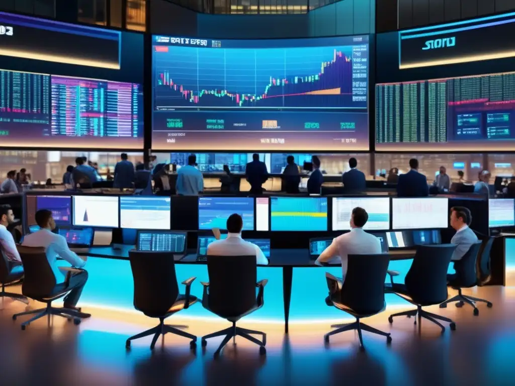 Traders en acción Falsas creencias sobre la Bolsa desmentidas: Traders enfocados en la Bolsa, tecnología avanzada y emoción