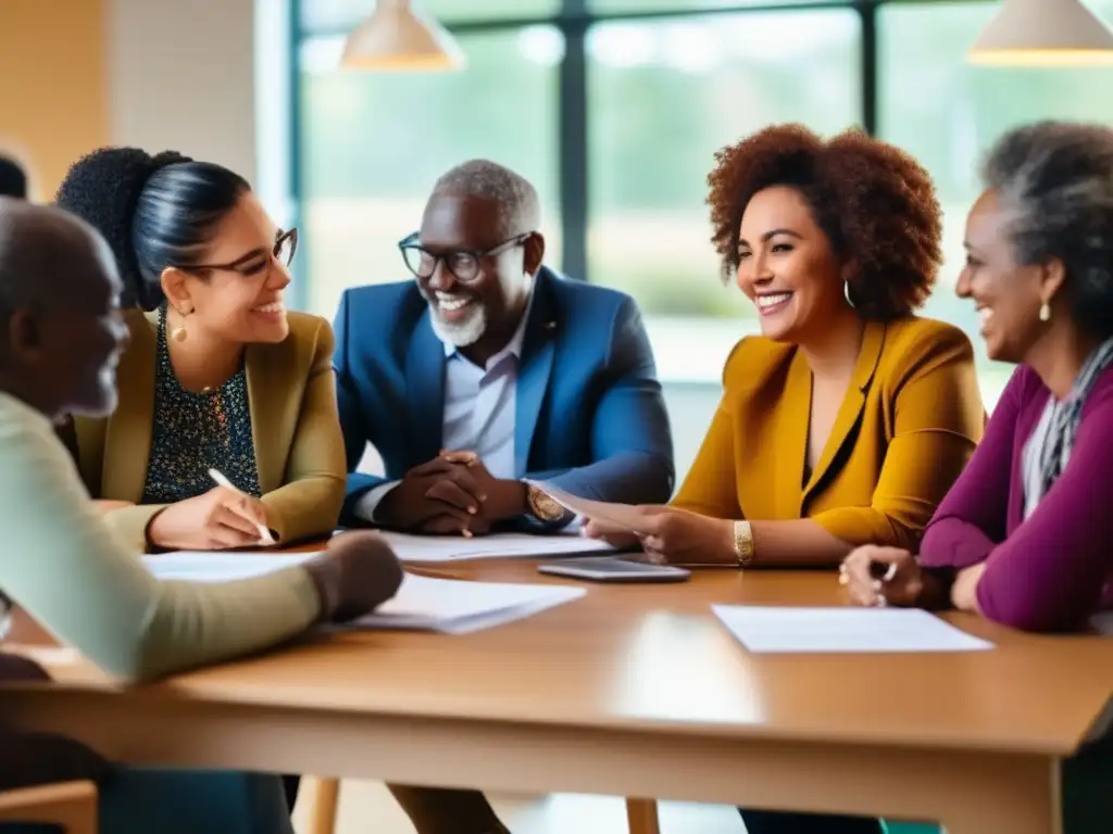 Diversidad y colaboración en centro comunitario Promoción ONG: sistema financiero inclusivo, diversidad y colaboración