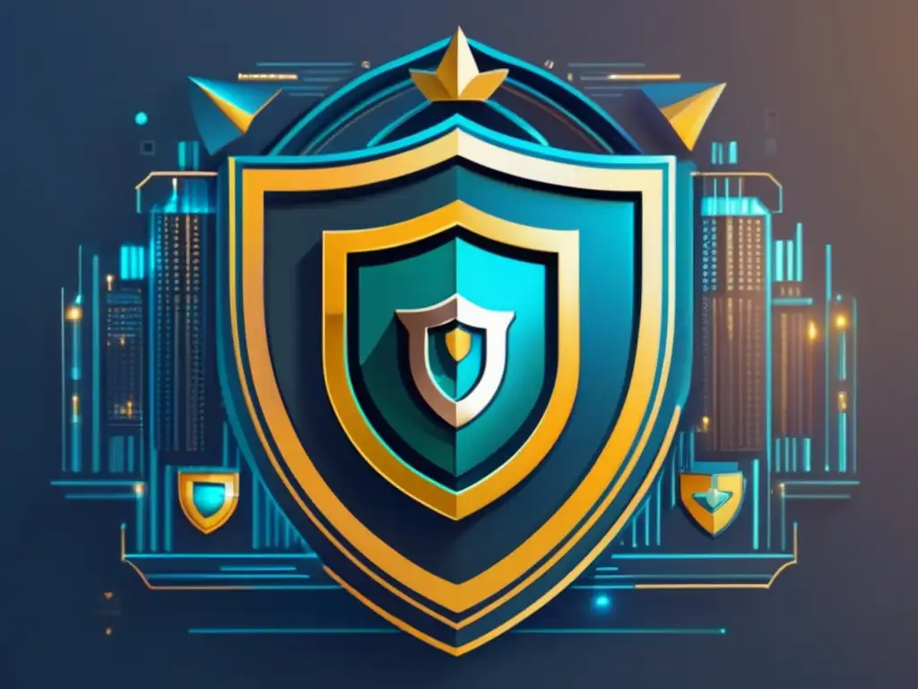 Fortaleza digital segura y sofisticada Protege tus finanzas de hackers con sofisticada defensa digital