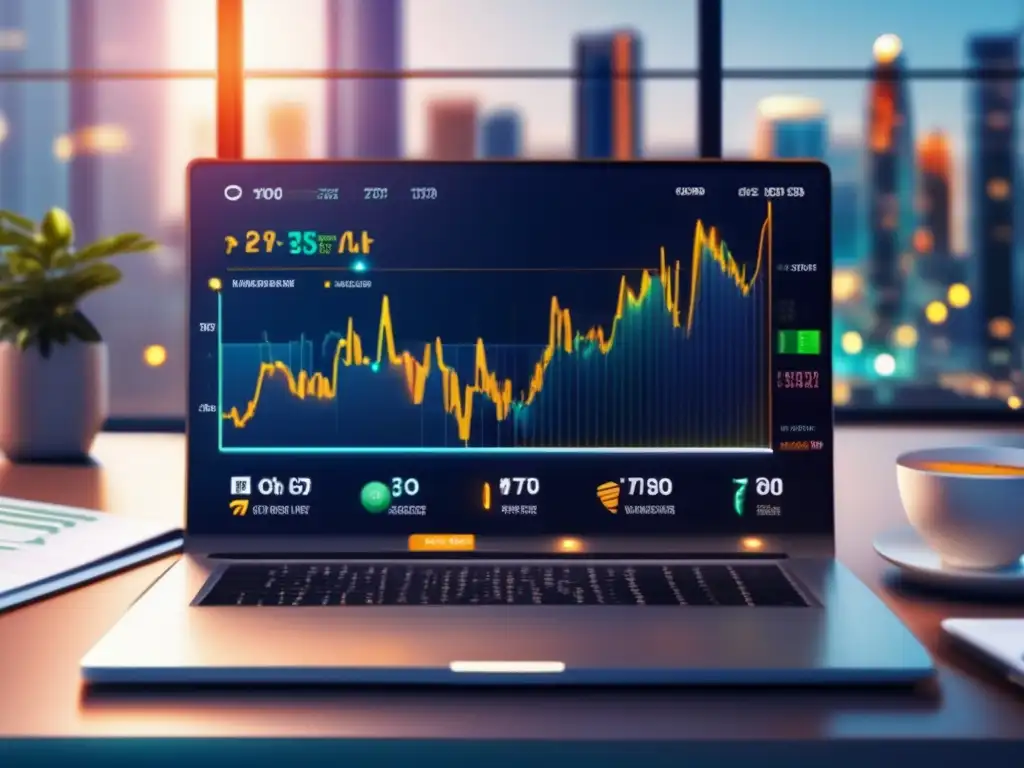 Portafolio de inversión moderno con activos diversos Diversificación fiscal en inversiones: cartera moderna con acciones, criptomonedas y bienes raíces