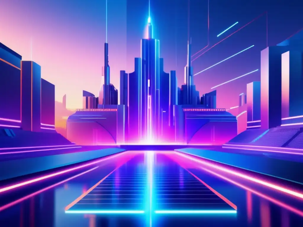 Fortaleza digital futurista con seguridad avanzada Fortaleza digital futurista 8k con seguridad y fiabilidad en inversión criptomonedas