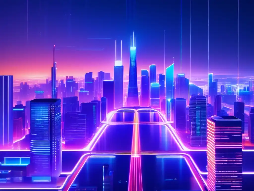 Futuro ciudad DeFi con tecnología avanzada Futurista ciudad nocturna de DeFi: guía completa para principiantes