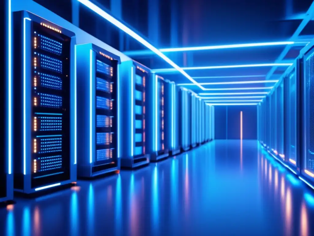 Granja minera criptográfica futurista Futuro criptomonedas y minería en granja ultradetallada 8k