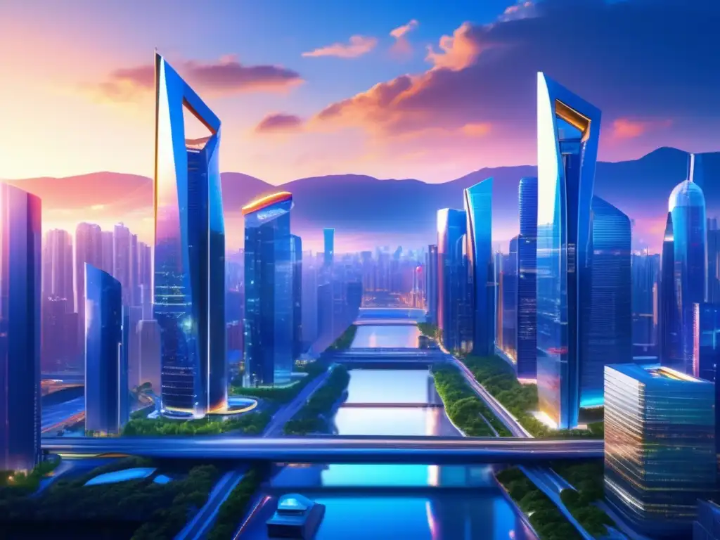 Ciudad financiera futurista - Futuro financiero: Análisis cartera inversión