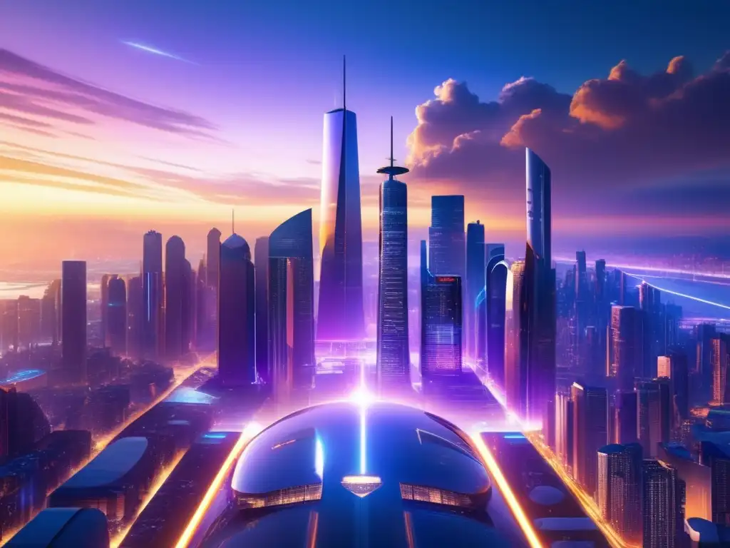 Futuro financiero global: Ciudad futurista y tecnología Futuro financiero: regulaciones, tendencias, predicciones globales