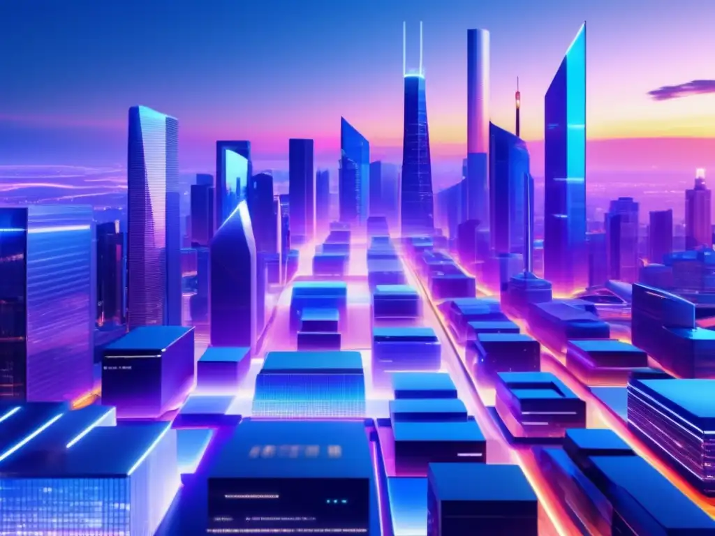 Futuro financiero: IA analizando datos Futuro financiero con IA para gestión de riesgos (110 caracteres)