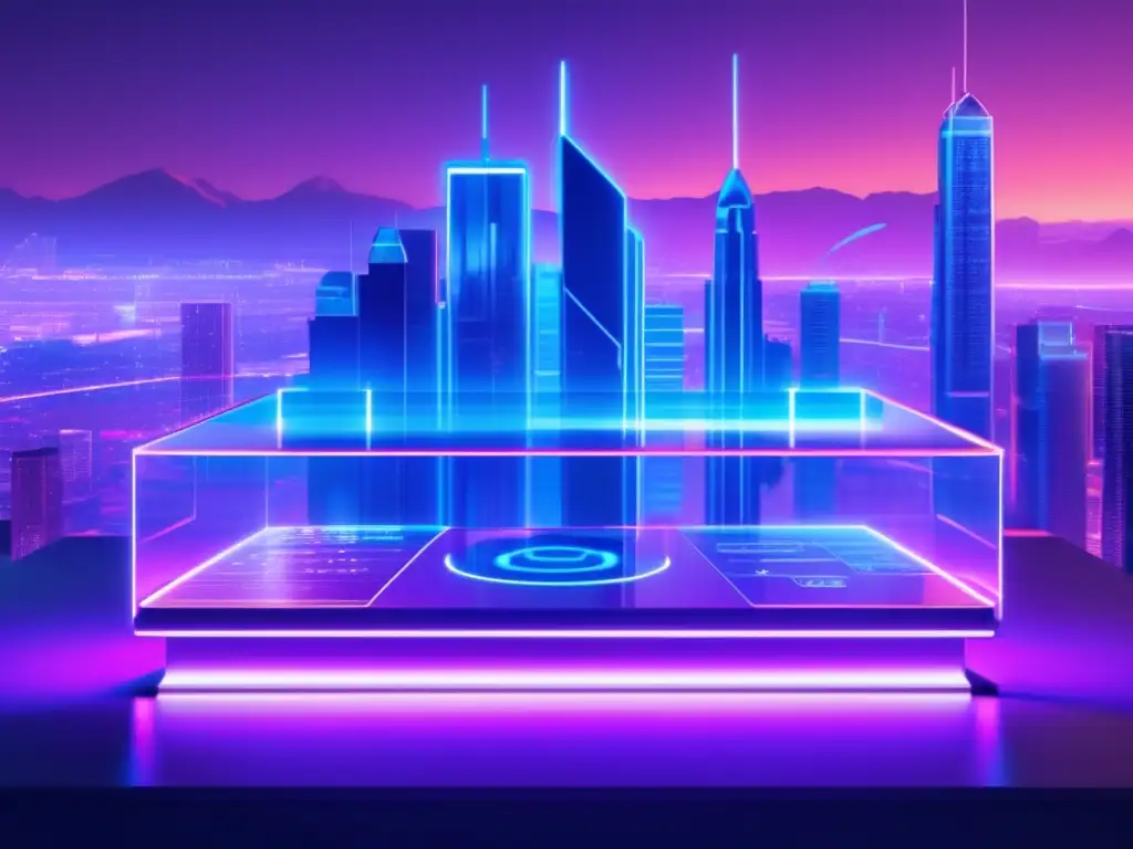 Plataforma de staking segura en paisaje digital futurista Futuro paisaje digital de plataforma de staking segura