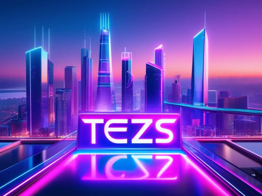Futuro urbano conectado Futuro Tezos: plataforma blockchain de autogobierno