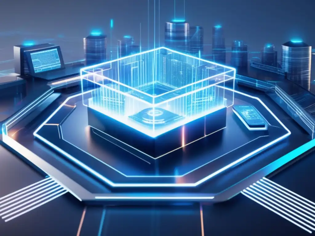 Futurista fortaleza digital con seguridad avanzada Futuroso fortaleza digital con seguridad avanzada y protección contra ataques, capturando esencia de seguridad en exchanges de criptomonedas