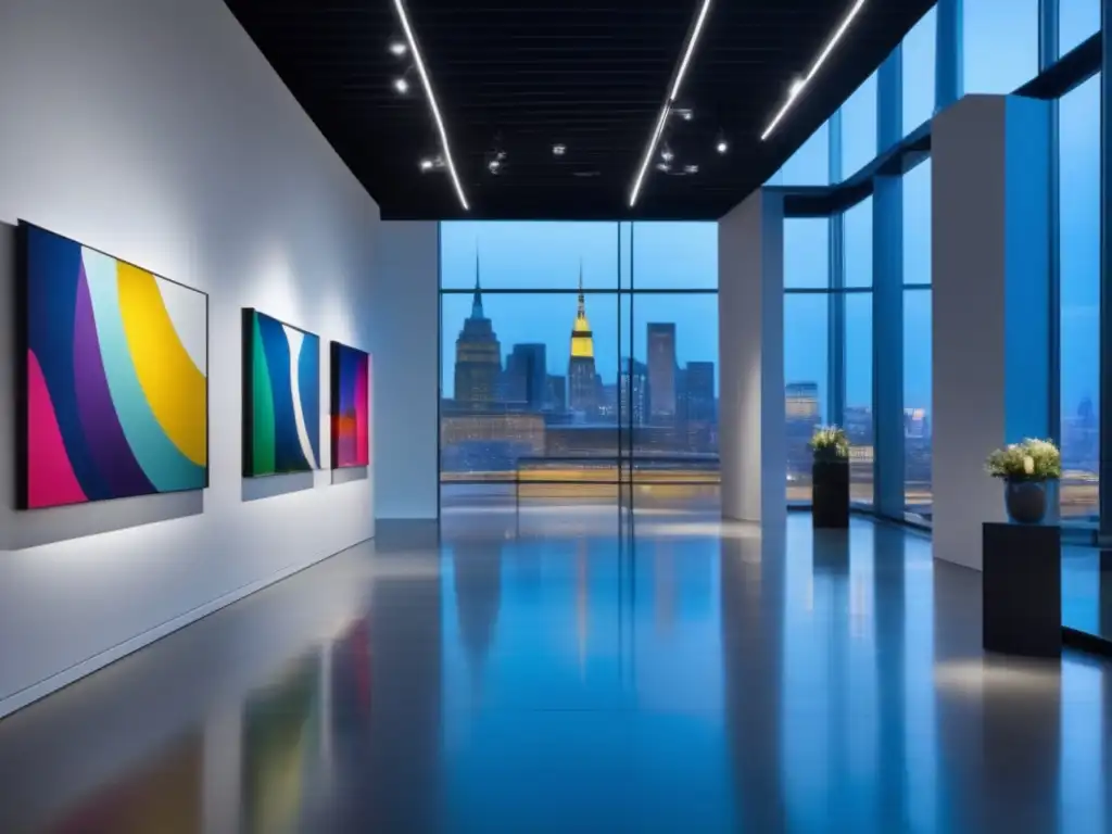 Galería de arte moderna y sofisticada en la ciudad Galería de arte moderna: estrategias para monetizar tu pasión