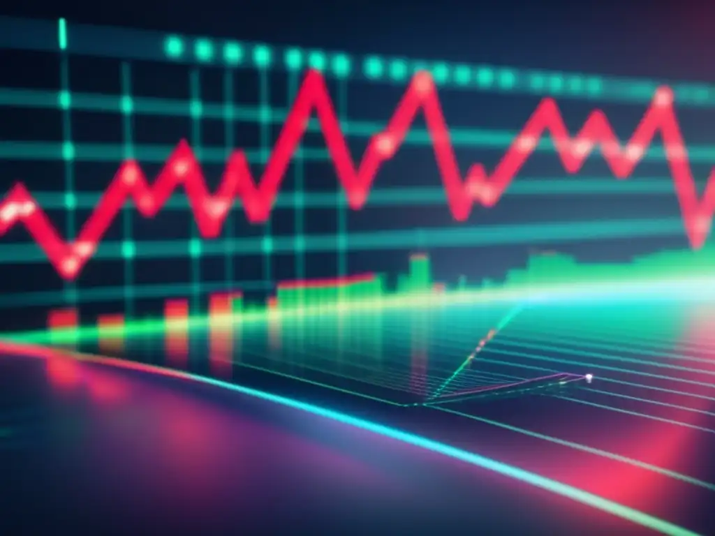 Gráfico de la bolsa en crisis Gráfico de bolsa con ajustes de cartera para crisis