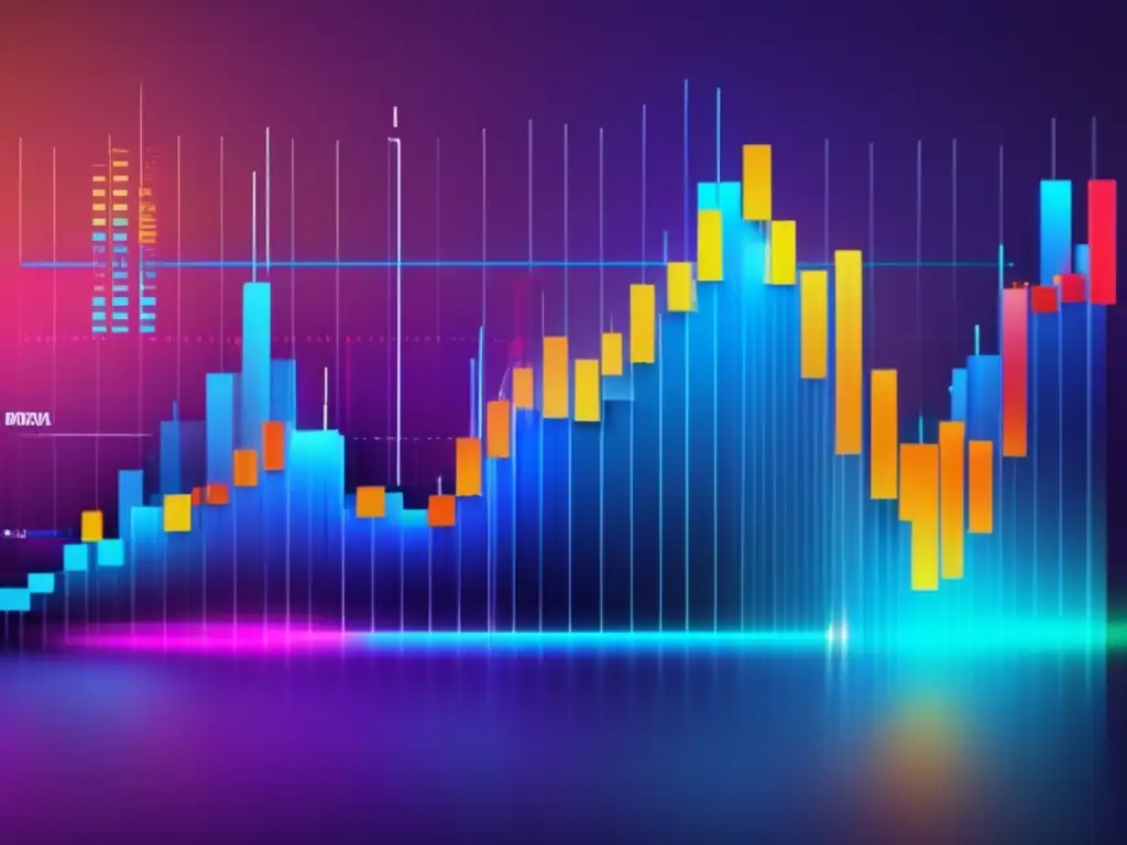 Gráfico de bolsa con indicador MACD Gráfico de bolsa con indicadores técnicos MACD y RSI