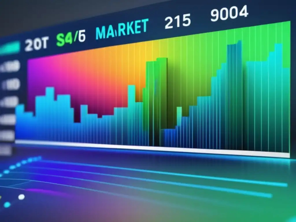 Gráfico financiero moderno y detallado Gráfico de bolsa moderno y elegante