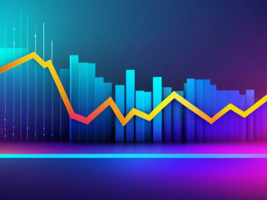 Gráfico detallado de bolsa con medias móviles Gráfico bursátil con medias móviles para detectar tendencias