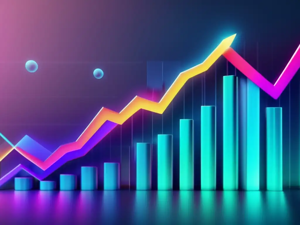 Gráfico de bolsa: Burbuja en formación Grafico 8k detallado de bolsa muestra burbuja