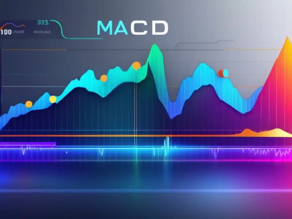 Gráfico de líneas MACD en 8k Gráfico 8k detallado del indicador MACD para predecir movimientos de mercado