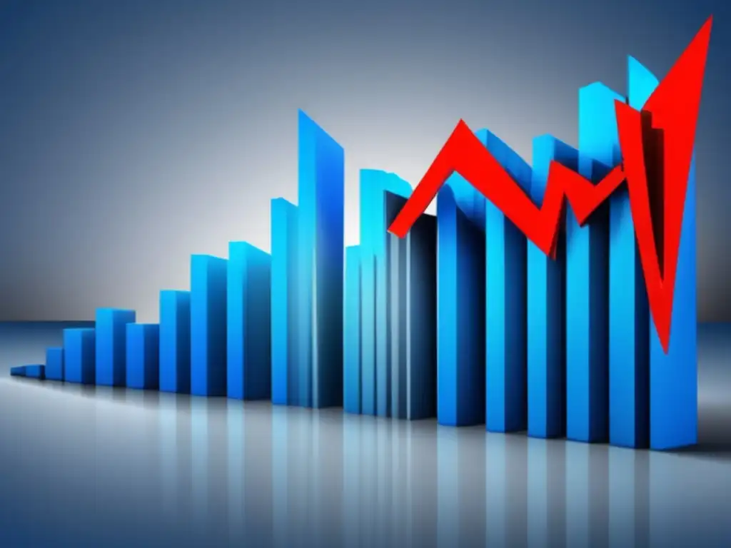 Análisis Fundamental en tiempos de crisis Gráfico financiero con fluctuaciones en la crisis y