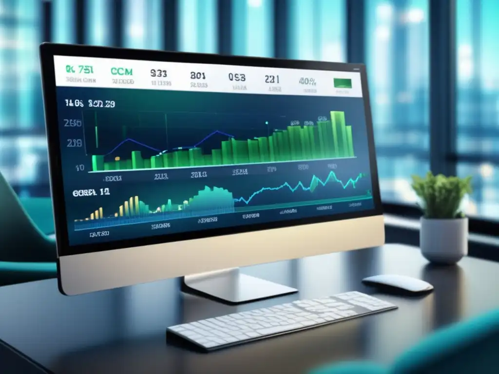 Interfaz financiera con gráficos y bots Gráficos y gráficas financieras con bots automatizados para gestionar cartera