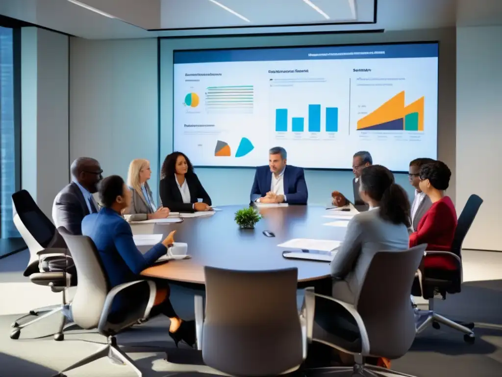 Grupo diverso en taller de gestión de riesgos financieros culturales
