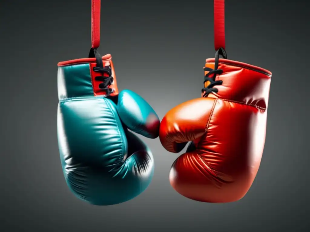 Guantes de boxeo representando Guantes de boxeo