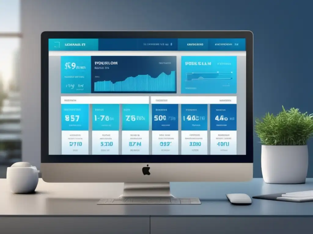 Interfaz digital inmobiliaria moderna y elegante Herramientas digitales para inversores visionarios en bienes raíces