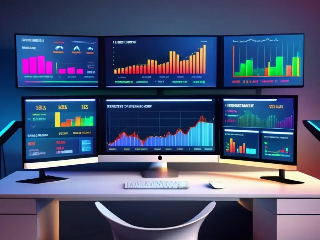 Monitorización en tiempo real del mercado de valores Herramientas de seguimiento en tiempo real para inversiones en un moderno escritorio de trading