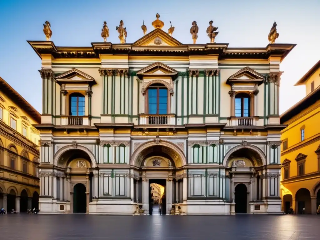 Majestuoso Palazzo Medici Riccardi en Florencia Historia de finanzas Medici, impresionante Palazzo Medici Riccardi en Florencia, Italia, arquitectura renacentista, riqueza y sofisticación