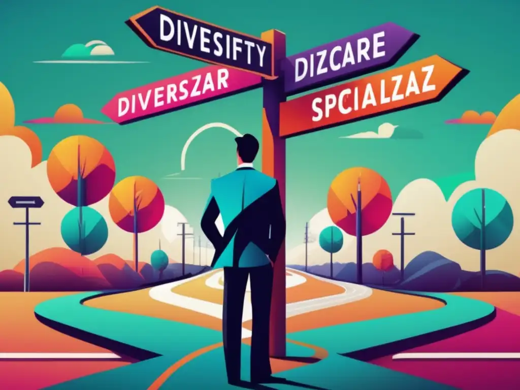 Estrategias de inversión: Diversificar vs Especializarse Hombre de negocios reflexionando sobre estrategia de inversión ganadora