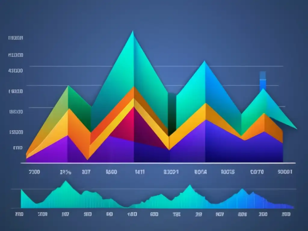 Gráfico financiero con patrón Patrón cabeza y hombros en inversiones: interpretación clave