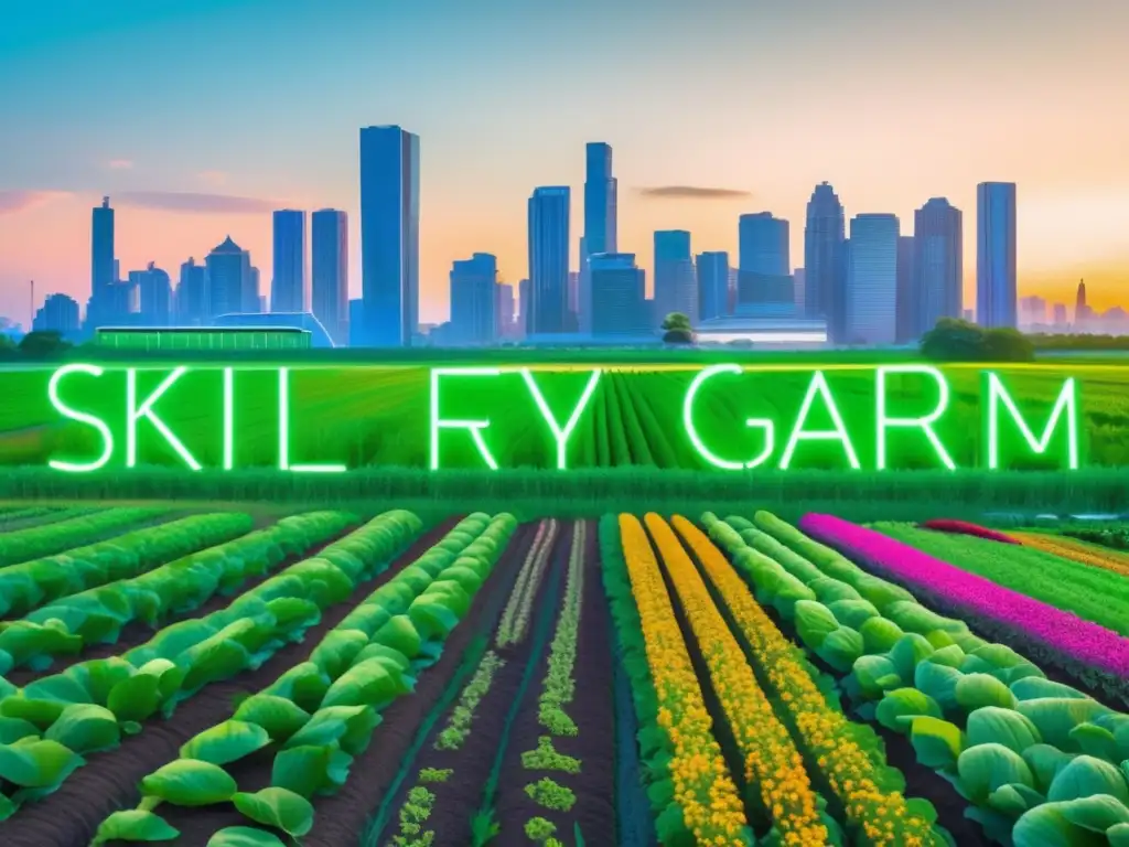 Agricultura moderna y rentable en un campo verde Imagen de campo agrícola con diversidad de cultivos y estrategias rentables de yield farming