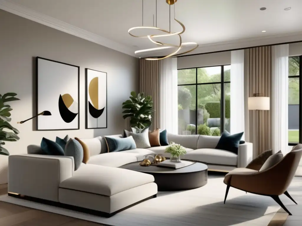 Amplio salón renovado con estilo moderno Imagen de casa renovada y remodelada, con consejos para invertir en flipping inmobiliario exitoso