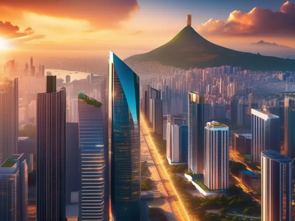 Ciudad moderna en América Latina Imagen 8K: Ciudad moderna en América Latina - Análisis de deuda corporativa América Latina