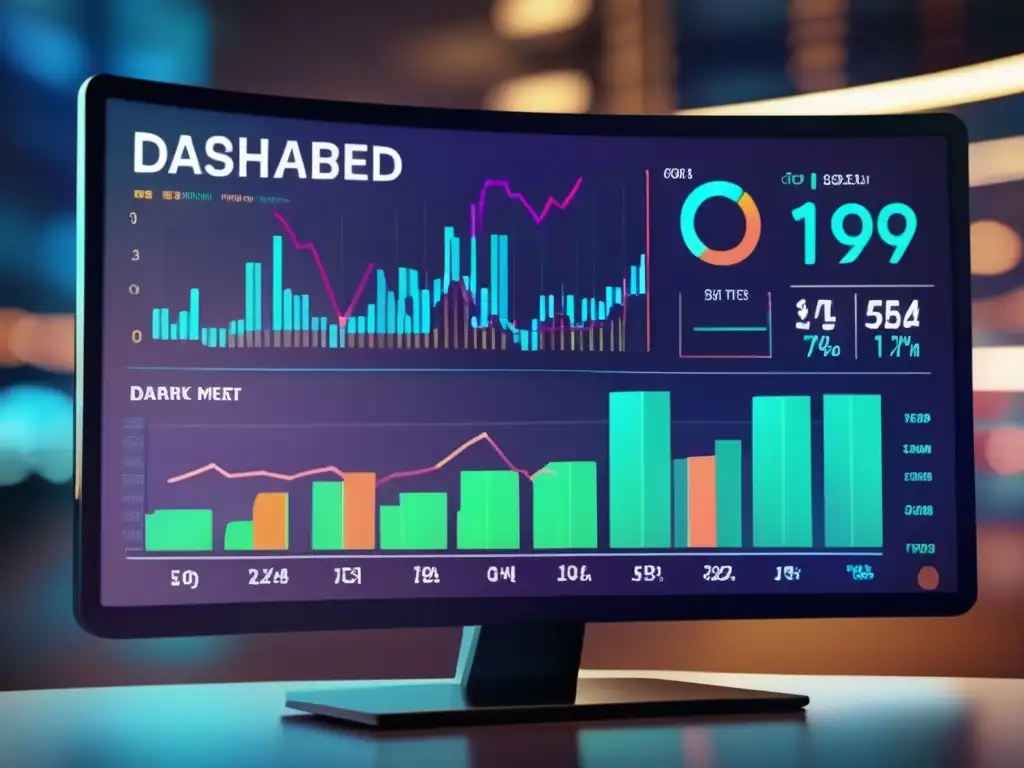 Panel de control de mercado de valores moderno Imagen: Impacto del Índice de Volatilidad CBOE (VIX) en estrategia de inversión