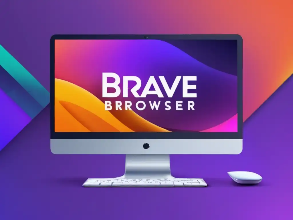 Brave Browser con anuncios digitales integrados Imagen: Pantalla de Brave Browser con anuncios digitales y el logo de Basic Attention Token (BAT) - Beneficios de invertir en BAT